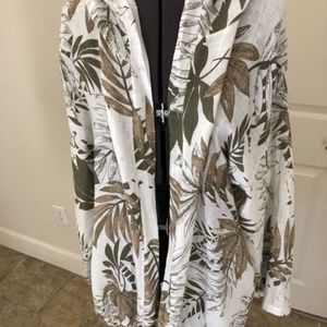 NEW Linen Print Jacket Made in Italy